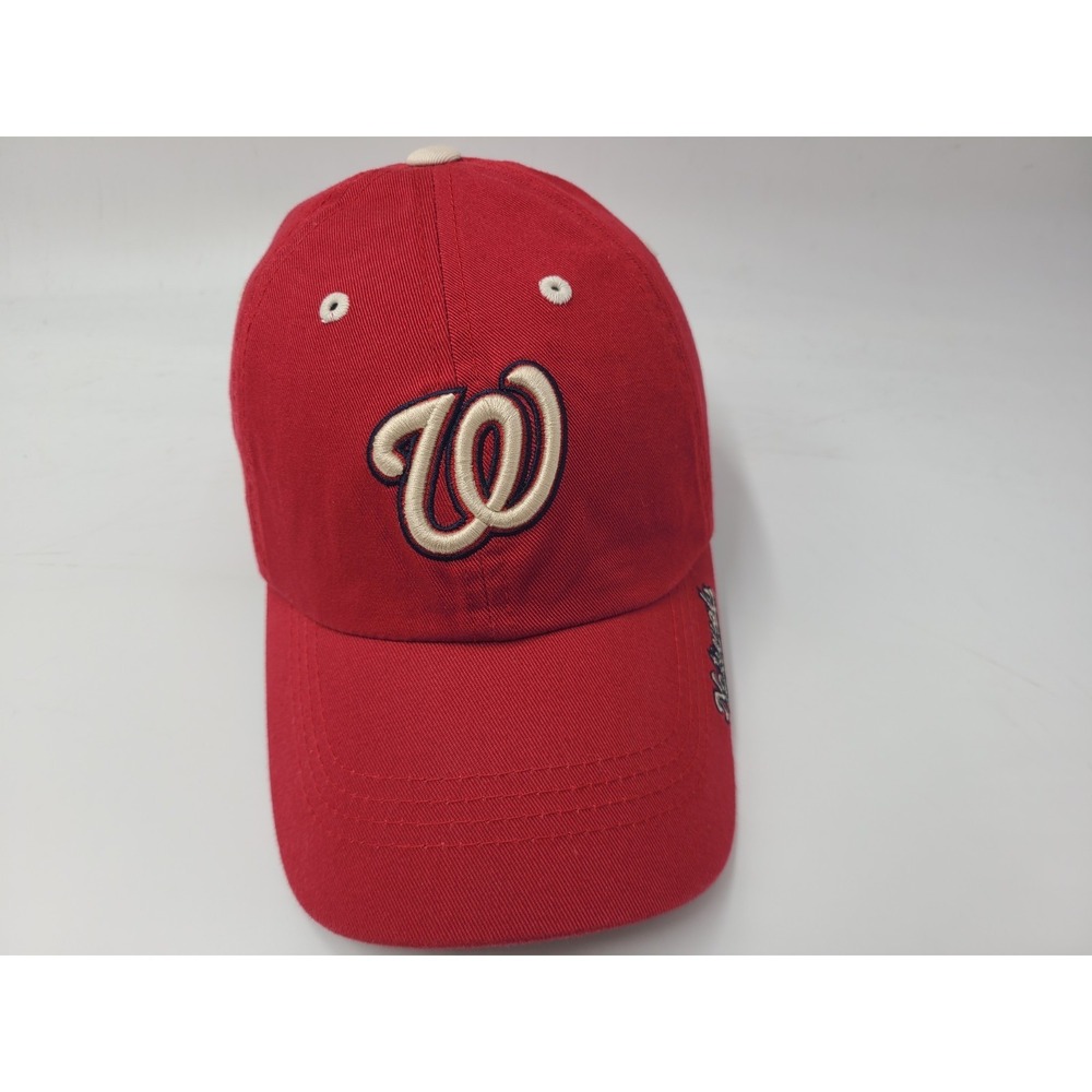 Washington Nationals Fan Favorite Strapback Adjustable‎ Hat Cap Men MLB Red Gold